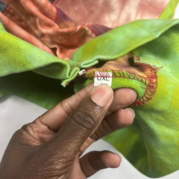 Talk Of The Walk Hooded Jacket Patchwork Boho Casual Hippie Y2K Full Zip L/ XL - Picture 8 of 12